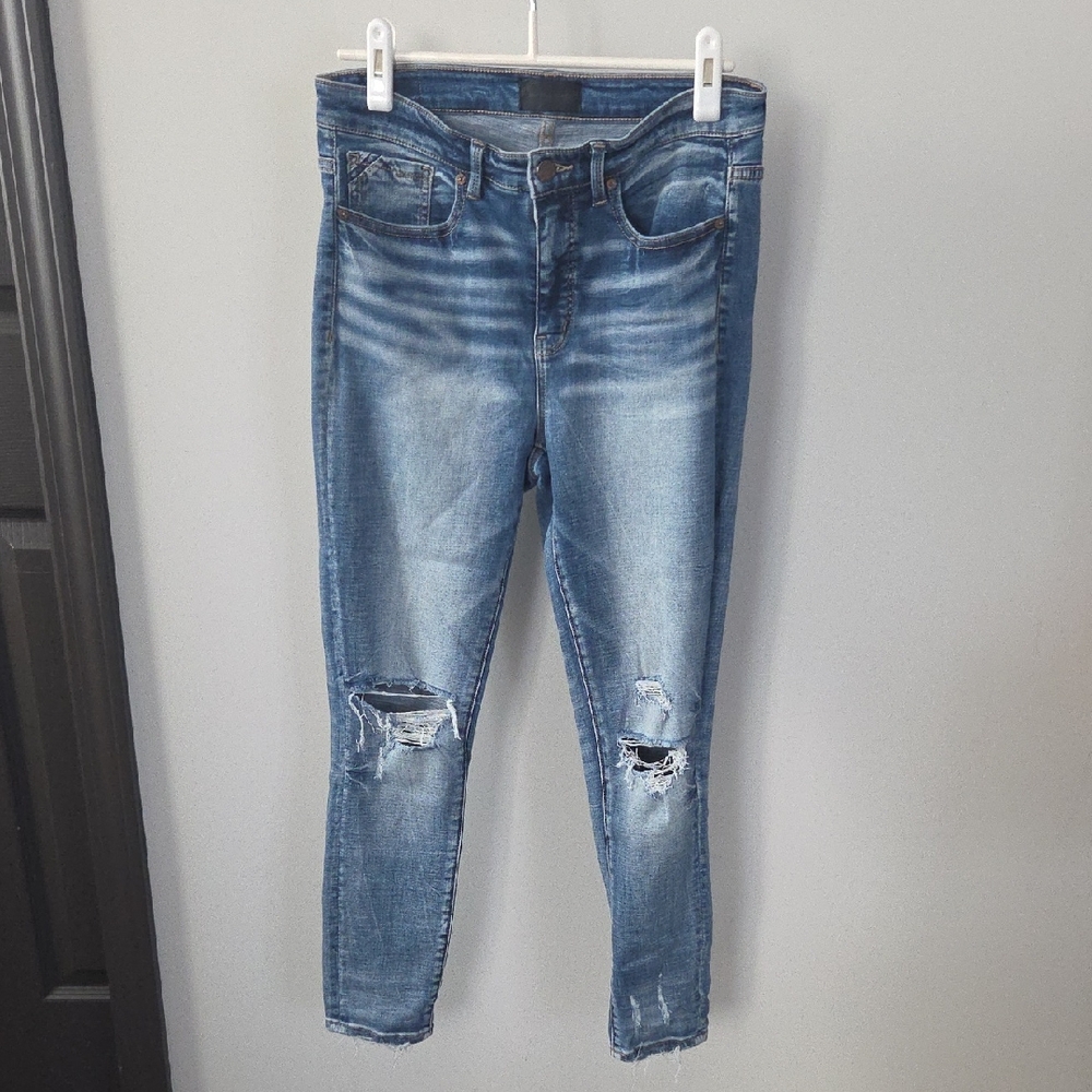 Buckle Black Classic Blue Distressed Women Jeans